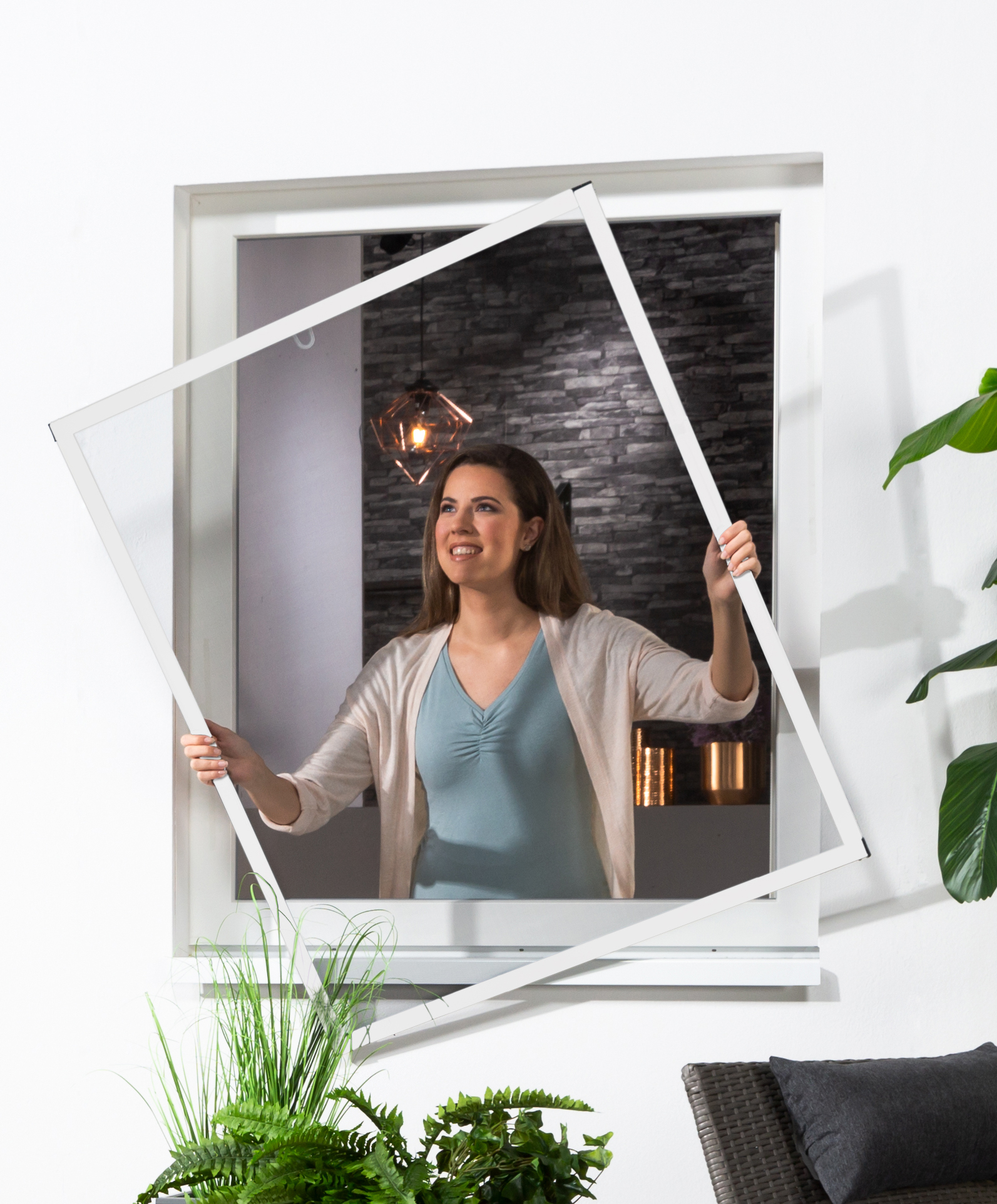 Auf Maß angefertigter Insektenschutzfenster "Master Slim 3.0 Auf Maß angefertigter Insektenschutzfenster "Master Slim 3.0