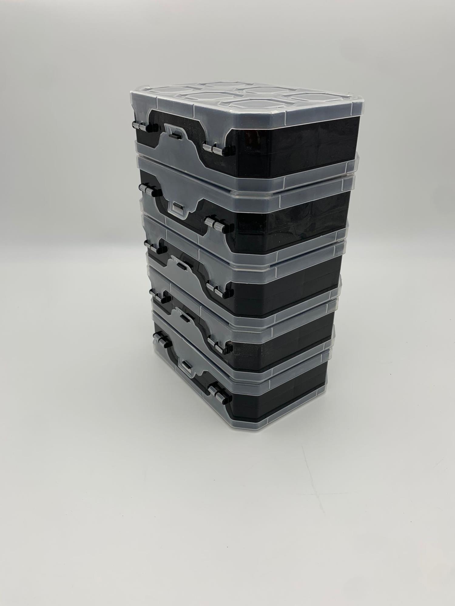 Sortimentskasten "Twin 8" im 5er Set in Schwarz Sortimentskasten "Twin 8" im 5er Set in Schwarz